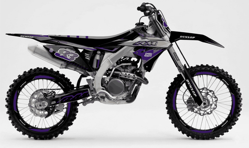 Purple and Black Sticker kit for Suzuki RMZ 250 2019 - 2025