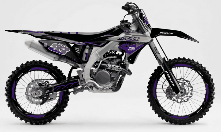 suzuki rmz 250 purple and black graphics kit