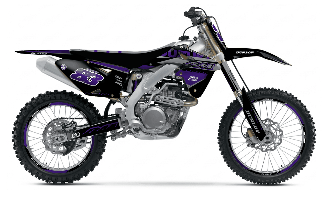 suzuki rmz 450 purple and black graphics kit