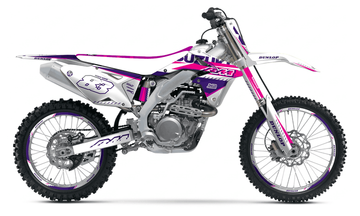 suzuki rmz 450 white and purple graphics kit
