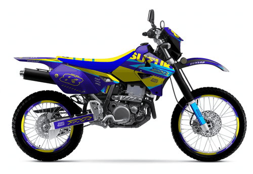 Blue and Yellow Sticker kit for Suzuki DRZ 400S 2000 - 2023