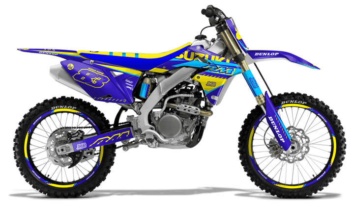 suzuki rmz 250 blue and yellow graphics kit