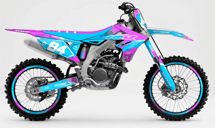 suzuki rmz 250 pink and blue fade graphics kit