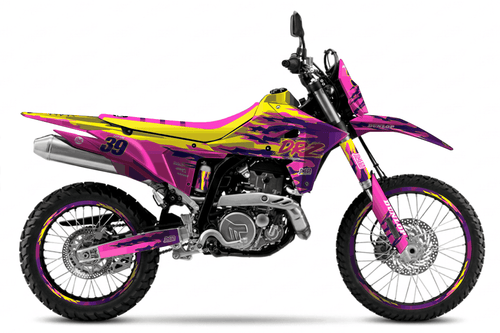 Pink Retro Sticker kit for Suzuki DR-Z4S 2025 - 2026