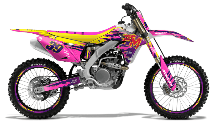 suzuki rmz 250 pink retro graphics kit