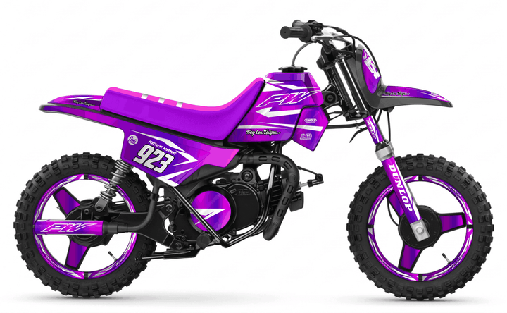 yamaha pw 50 purple metal graphics kit