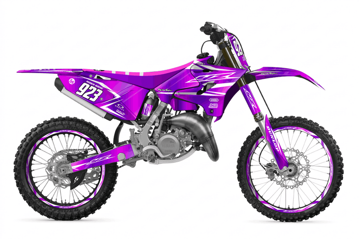 yamaha yz 125 purple metal graphics kit