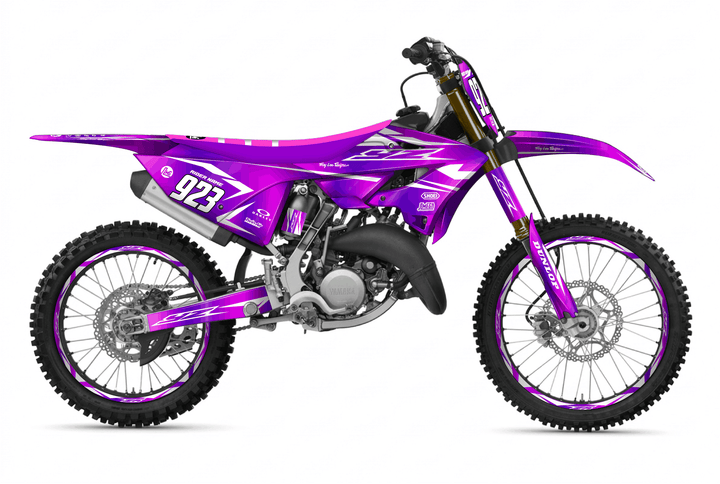 yamaha yz 125 purple metal graphics kit