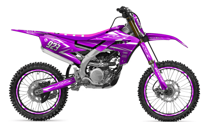 yamaha yz450fx purple metal graphics kit