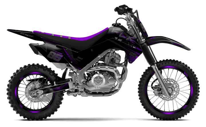 kawasaki klx 140 purple touch graphics kit