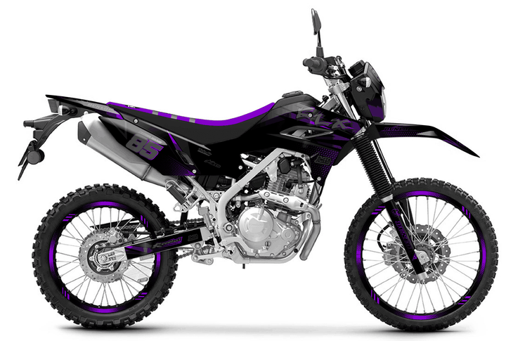 kawasaki klx 230 purple touch graphics kit