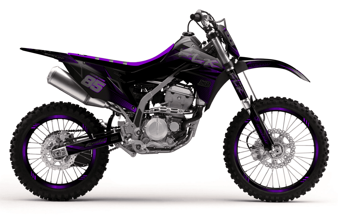 kawasaki klx 300r purple touch graphics kit