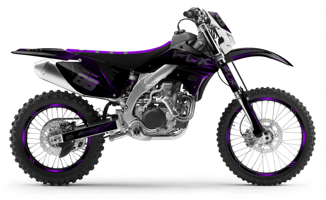 kawasaki klx 450 purple touch graphics kit