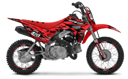 Red Chungus Sticker kit for Honda CRF 110F 2019 - 2027