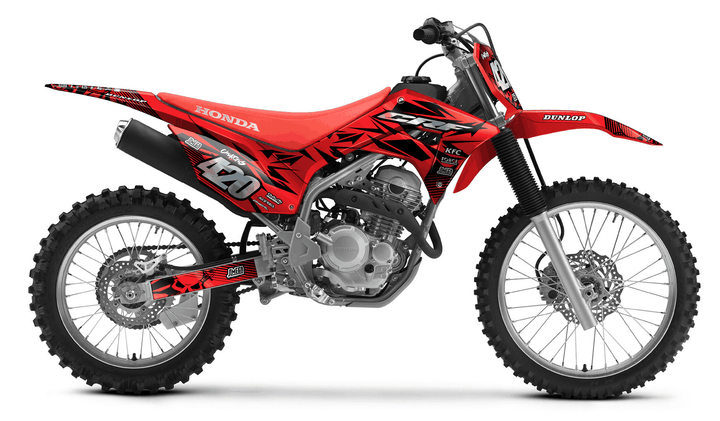 honda crf 250f red chungus graphics kit