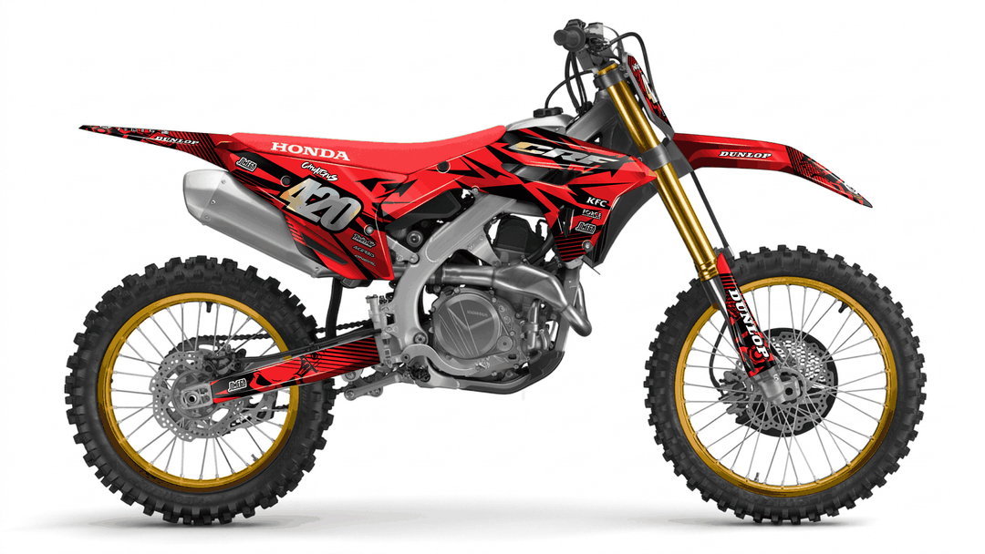 honda crf 250r red chungus graphics kit