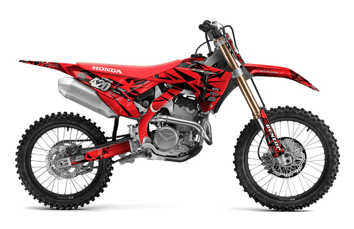 honda crf 250r red chungus graphics kit