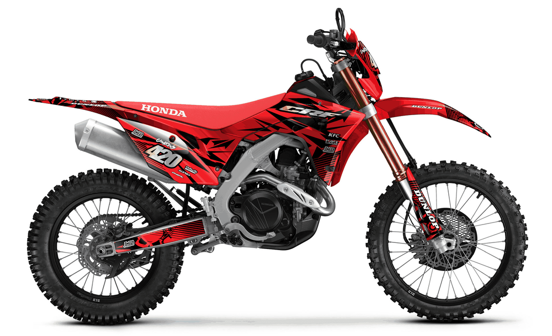 honda crf 450x red chungus graphics kit