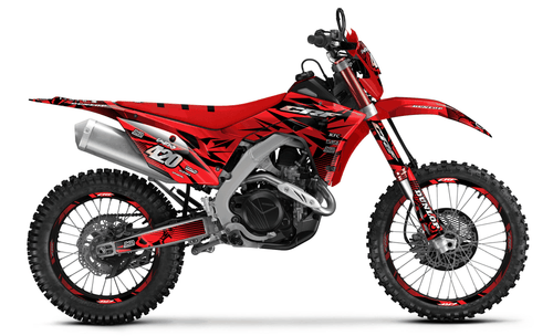 Red Chungus Sticker kit for Honda CRF 450X 2019 - 2024