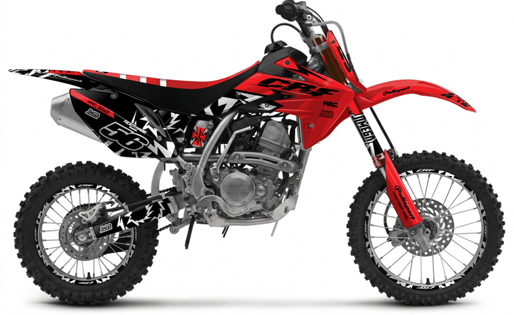 honda crf 150r red thunder graphics kit