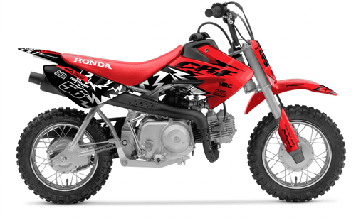 Red Thunder Sticker kit for Honda CRF 50 2013 - 2025