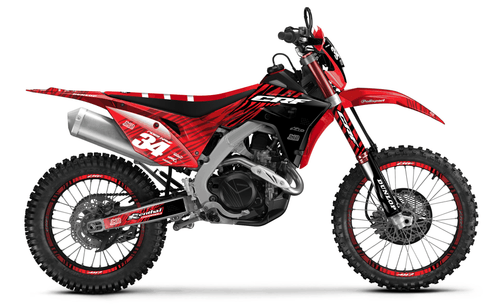 Red Tiger Sticker kit for Honda CRF 450X 2019 - 2024