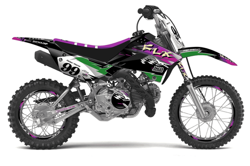 Retro 90's Factory Sticker kit for Kawasaki KLX 110 2010 - 2027