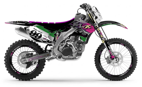 Retro 90's Factory Sticker kit for Kawasaki KLX 450 2008 - 2013