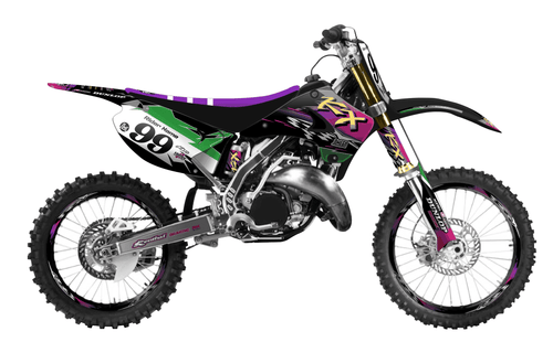 Retro 90's Factory Sticker kit for Kawasaki KX 250 2003 - 2013
