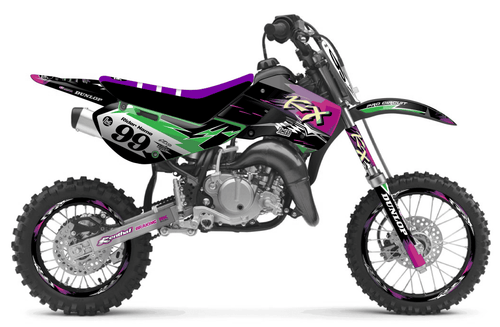 Retro 90's Factory Sticker kit for Kawasaki KX 65 2000 - 2027