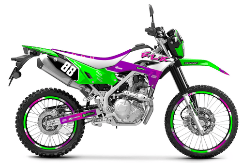 Retro Plus Sticker kit for Kawasaki KLX 230 2024 - 2027