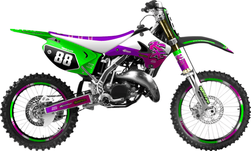 Retro Plus Sticker kit for Kawasaki KX 125 2003 - 2013