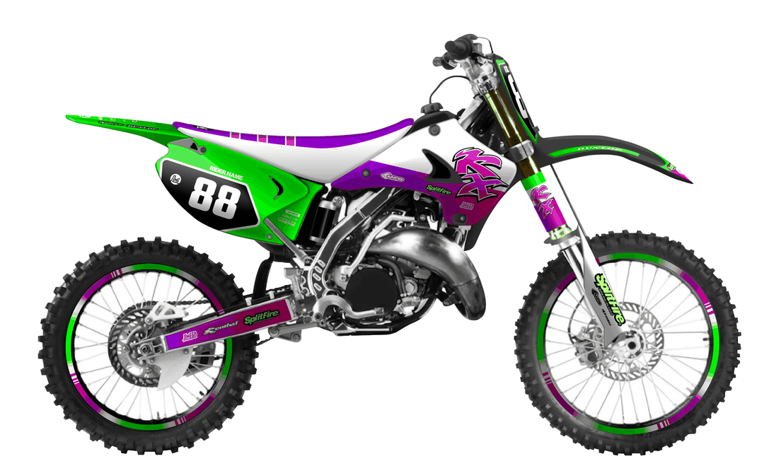kawasaki kx 250 retro plus graphics kit
