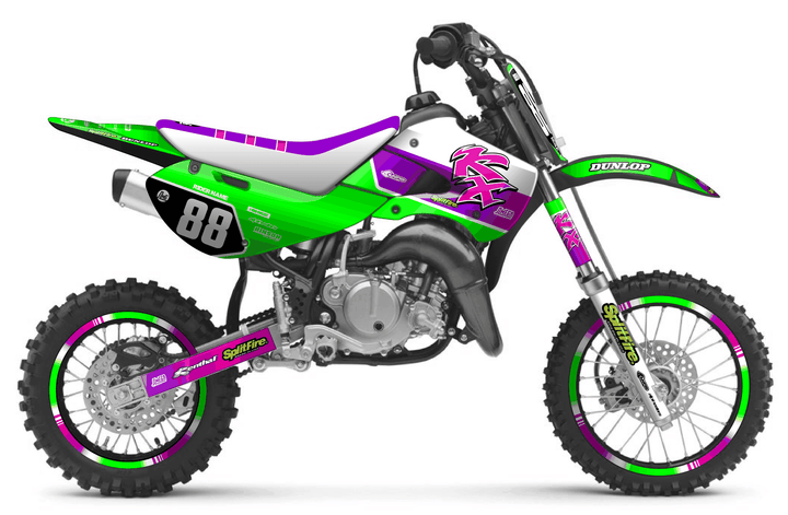 kawasaki kx 65 retro plus graphics kit