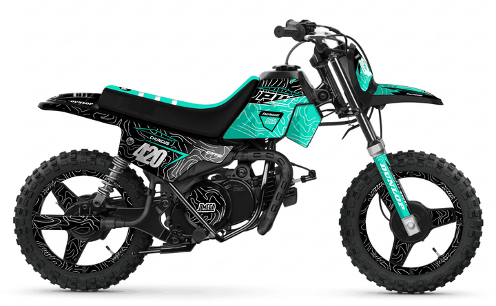 yamaha pw 50 teal chungus graphics kit