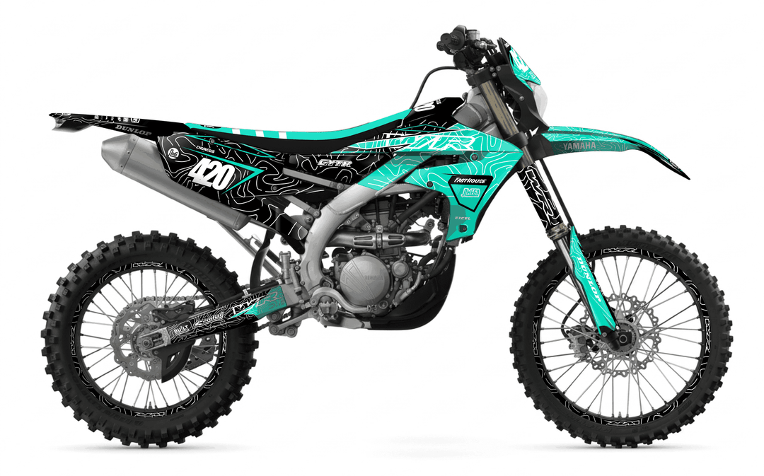 yamaha wr450f teal chungus graphics kit
