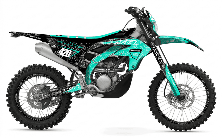 yamaha wr450f teal chungus graphics kit
