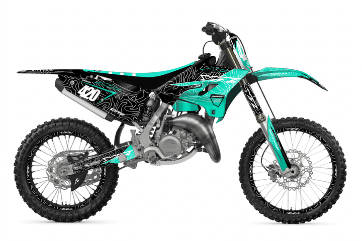 yamaha yz125x teal chungus graphics kit