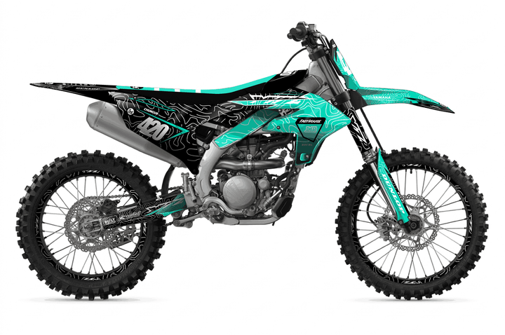 yamaha yz450f teal chungus graphics kit