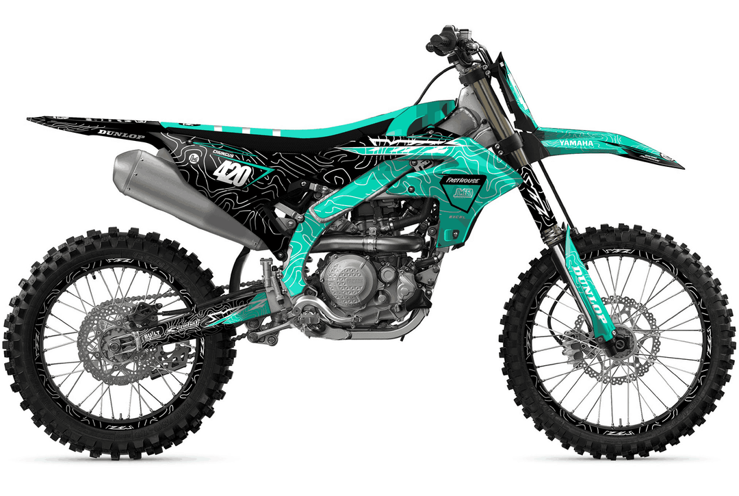 yamaha yz450f teal chungus graphics kit
