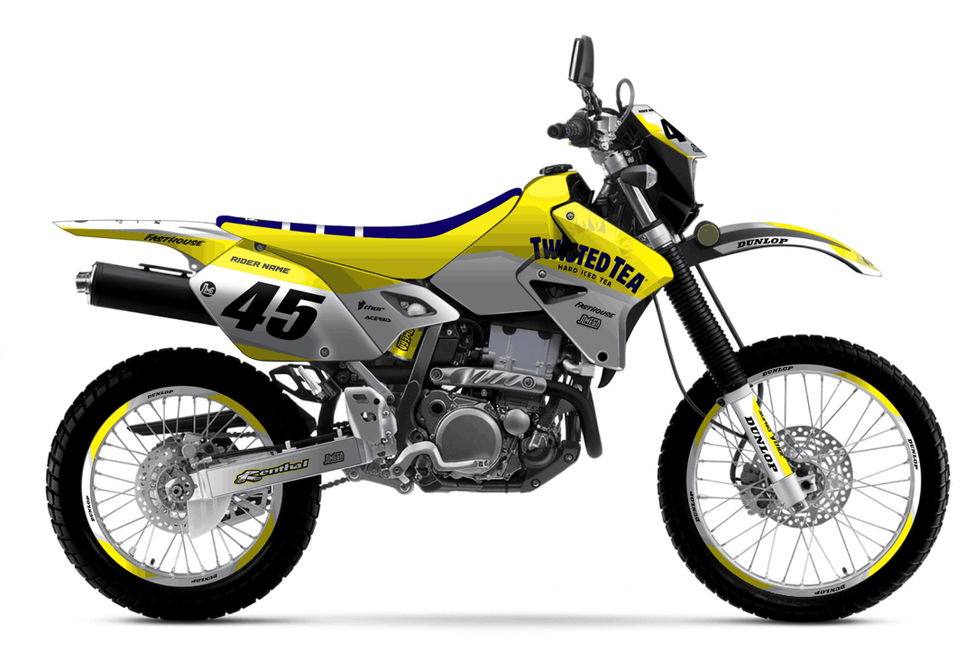 suzuki drz 400s twisted tea v2 graphics kit