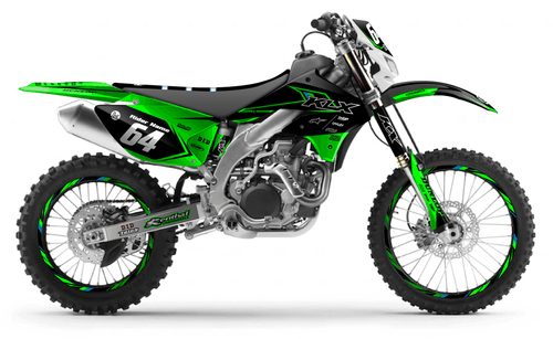 Vivid Sticker kit for Kawasaki KLX 450 2008 - 2013