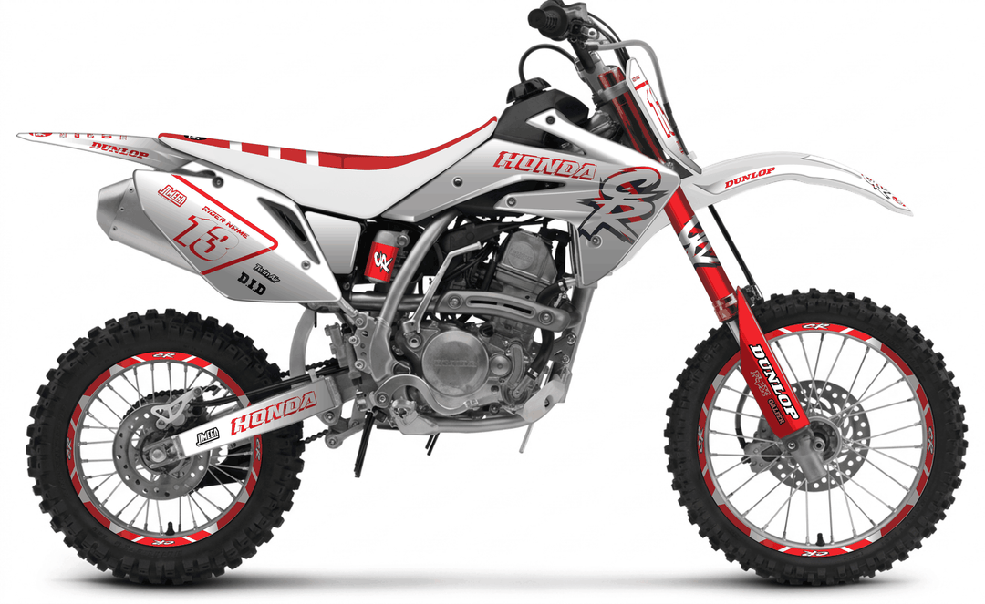 honda crf 150r white cr graphics kit