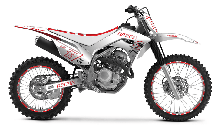 honda crf 250f white cr graphics kit
