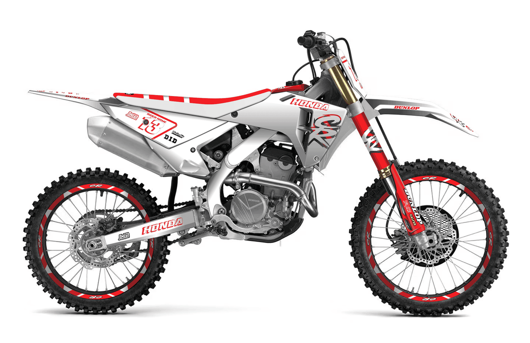 honda crf 250r white cr graphics kit