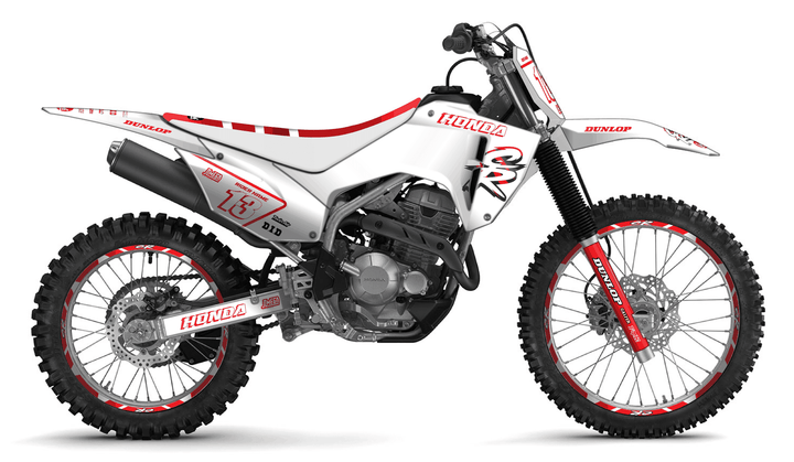 honda crf 300f white cr graphics kit