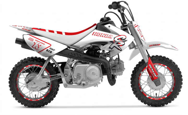 honda crf 50 white cr graphics kit