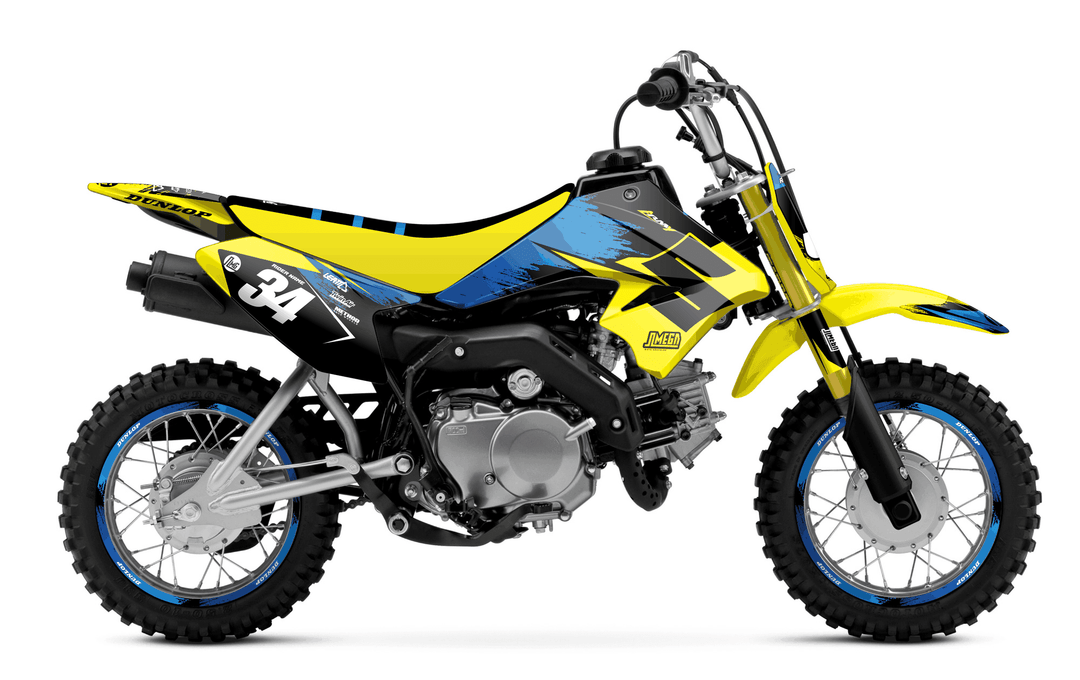 suzuki drz 70 yellow concept graphics kit