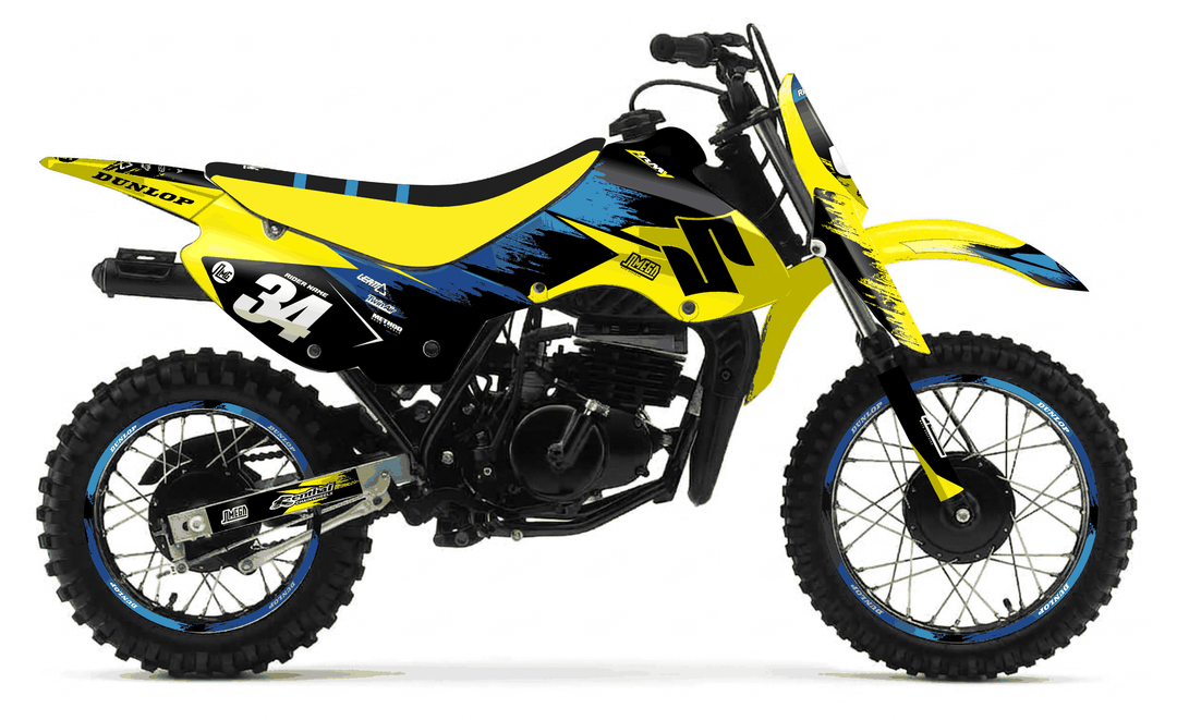 suzuki jr 80 yellow concept graphics kit