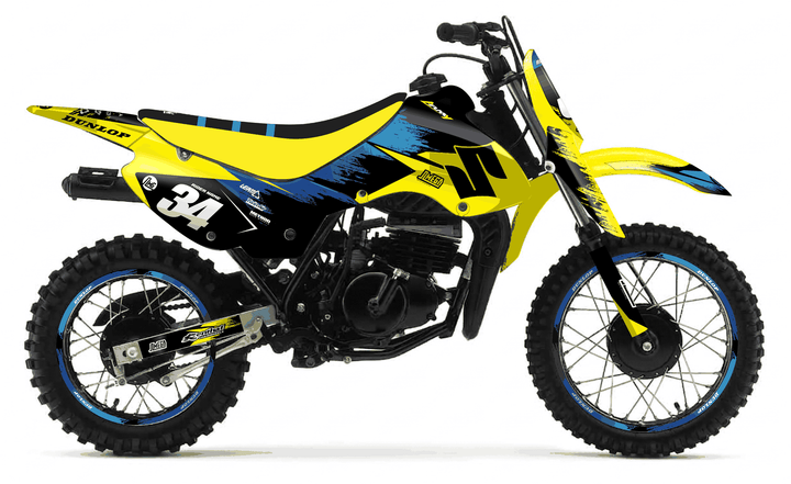 suzuki jr 80 yellow concept graphics kit